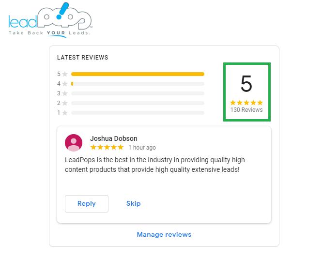 130 5-Star Client Reviews – I’m So Proud Of This LeadPops Team!